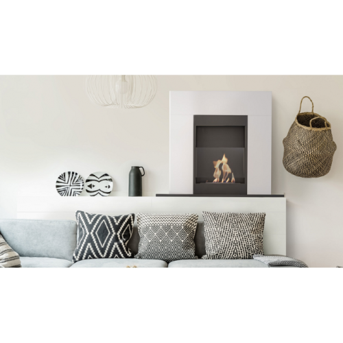 Стильный биокамин для квартиры Kratki WHISKEY черный, TUV 