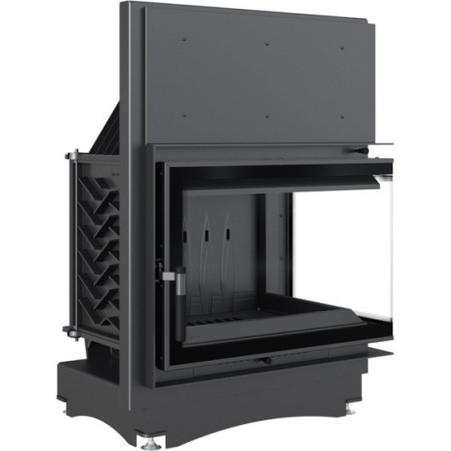 Угловая правая дровяная топка Kratki ZUZIA/ECO/P/BS/DECO 