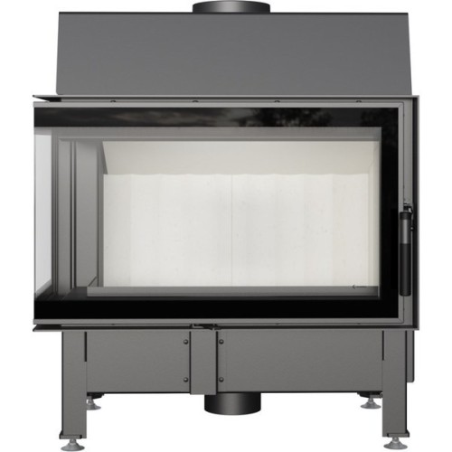 Угловая левая дровяная топка Kratki Zibi/L/BS/DECO (угловое стекло слева) 