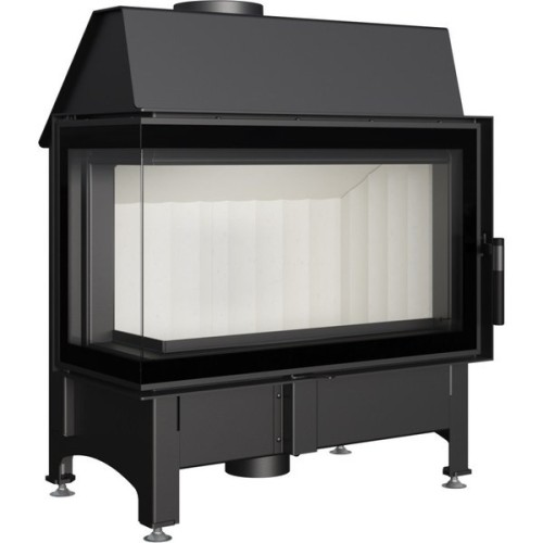 Угловая левая дровяная топка Kratki Zibi/L/BS/DECO (угловое стекло слева) 