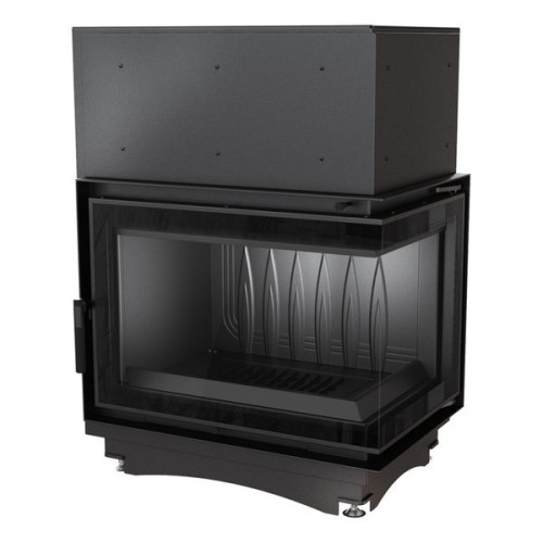 Угловая правая дровяная топка Kratki Zuzia/P/BS/DECO 