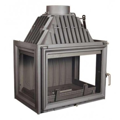 Дровяная топка чугунная Kratki Zuzia LP(стекло слева-справа) 