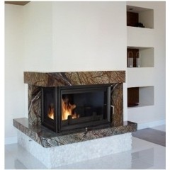 Дровяная каминная топка встраиваемая Kratki Zuzia L(стекло слева)