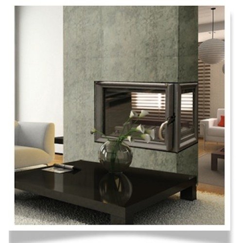 Тоннельная дровяная топка Kratki Zuzia PT(туннель, стекло справа) 