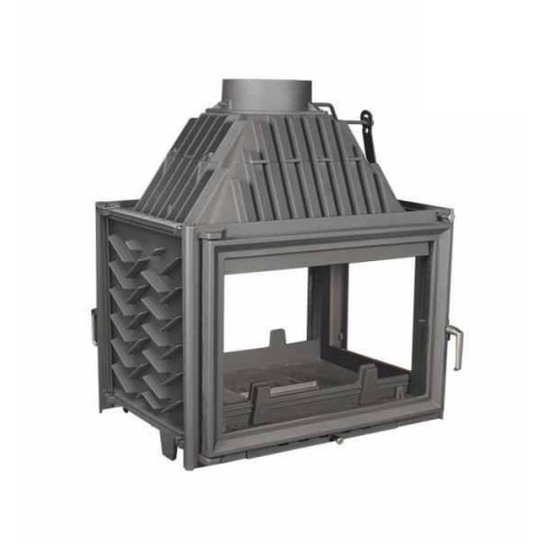 Тоннельная дровяная топка Kratki Zuzia PT(туннель, стекло справа) 