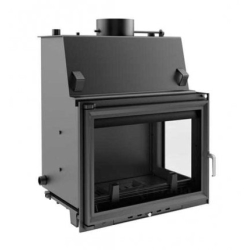 Угловая правая дровяная топка Kratki Zuzia/PW/BP/15/W(стекло справа) 