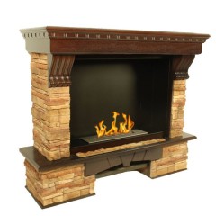 Напольный биокамин Firebird ВАЛЕНСИЯ, темный дуб