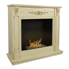 Напольный биокамин Firebird ВЕРОНА, бежевый, патина