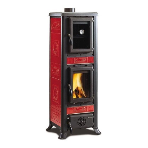 Дровяная печь La Nordica Fulvia Forno Liberty BO (бордовый) 