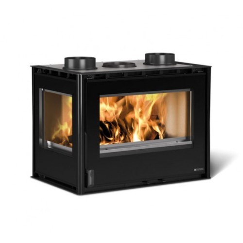 Угловая правая дровяная топка La Nordica Inserto 70 Crystal angolo 