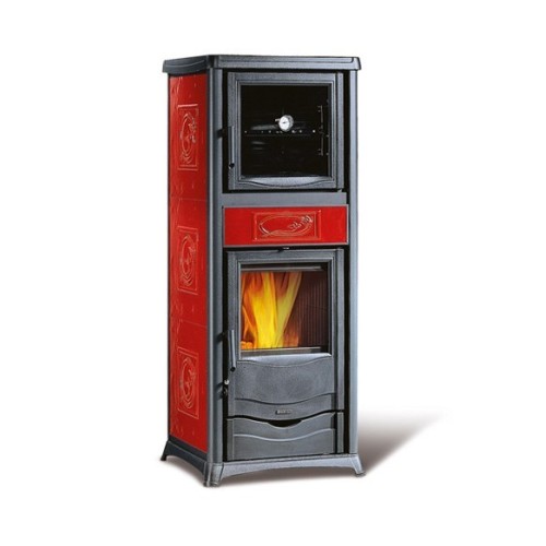 Дровяная печь La Nordica Rossella Plus Forno EVO Liberty BO (бордовый) 