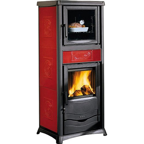 Дровяная печь La Nordica TERMOROSELLA PLUS FORNO DSA 4,0 LIBERTY BORDEAUX (бордовый) 