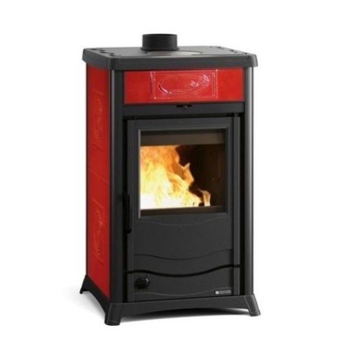 Дровяная печь La Nordica TERMOROSSELLA PLUS EVO DSA 4,0 LIBERTY BORDEAUX (бордовый) 