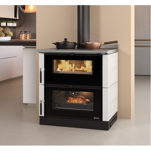 Дровяная печь La Nordica VERONA XXL MAIOLICA BORDEAUX (бордовый) 