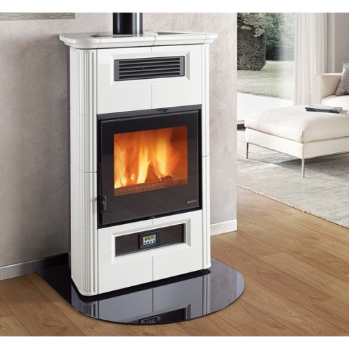 Дровяная печь La Nordica Wanda Classic EVO BIN (белый) 