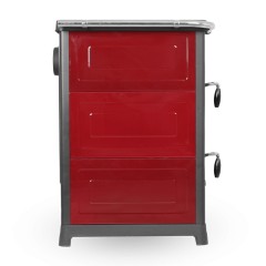 Дровяная печь MBS OLYMP PLUS DARK RED/L