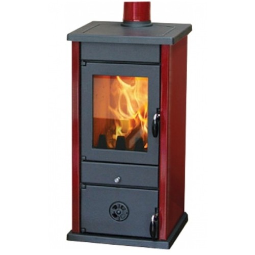 Дровяная печь MBS VESTA ECO DARK RED 