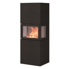 Готовый дровяной каминокомплект Nordpeis Box (топка N-20U, черный)