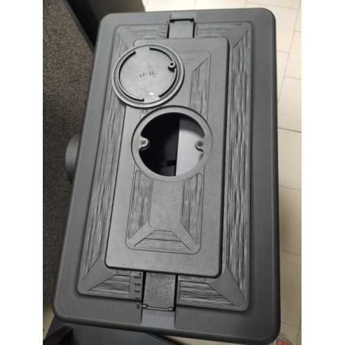 Дровяная печь Plamen TENA N эмалированная, черная 