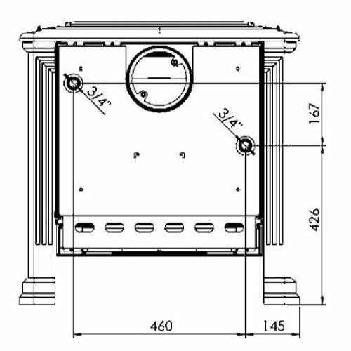 Печь с водяным контуром Plamen TENA Termo 