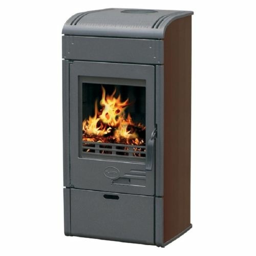 Дровяная печь Plamen VESTA коричневая 