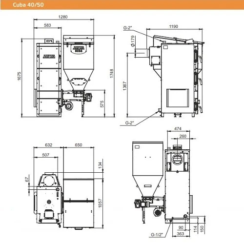 Котел автоматический Zota Twist Plus 50 кВт