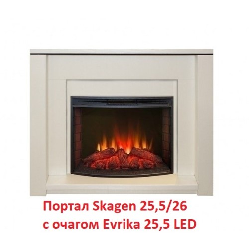 Электрокамин RealFlame Evrika 25,5 LED 