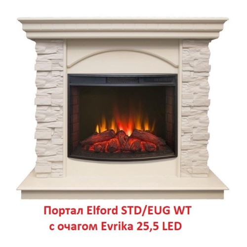 Электрокамин RealFlame Evrika 25,5 LED 