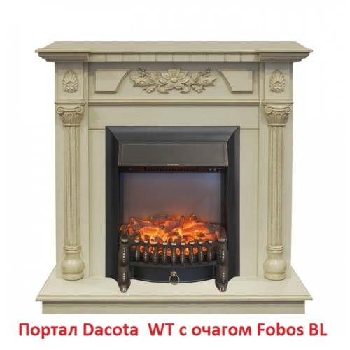 Электрокамин RealFlame Fobos Lux Black (AF65) 