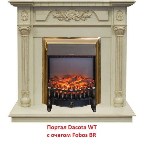 Электрокамин RealFlame Fobos Lux Brass 