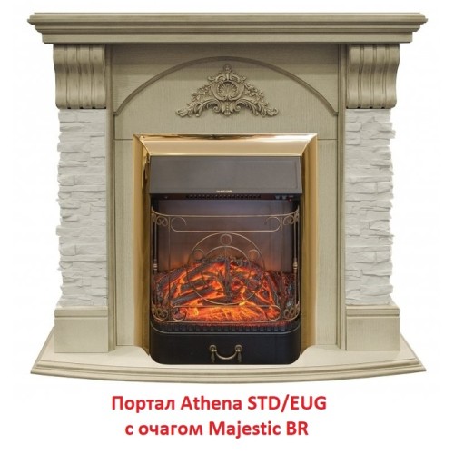 Электрокамин RealFlame Majestic Lux Brass 