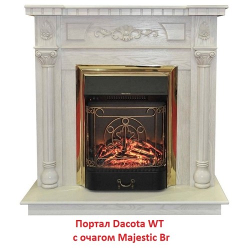 Электрокамин RealFlame Majestic Lux Brass 