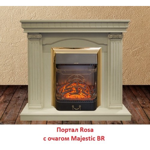 Электрокамин RealFlame Majestic Lux Brass 