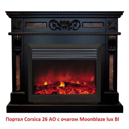 Электрокамин RealFlame MoonBlaze S LUX Black 
