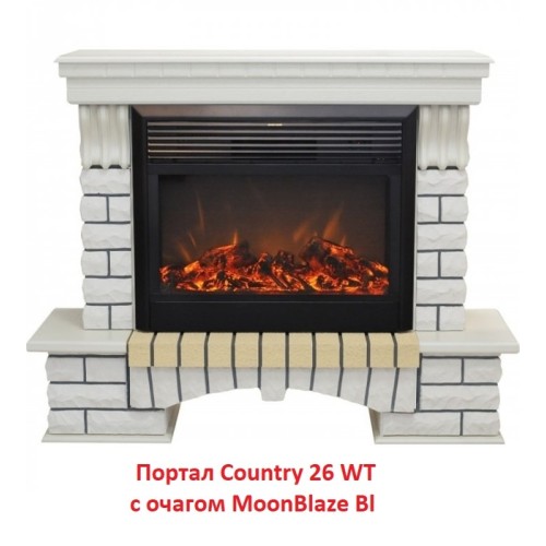 Электрокамин RealFlame MoonBlaze S LUX Black 