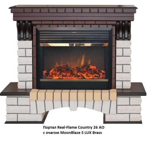 Электрокамин RealFlame MoonBlaze S LUX Brass 