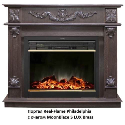 Электрокамин RealFlame MoonBlaze S LUX Brass 