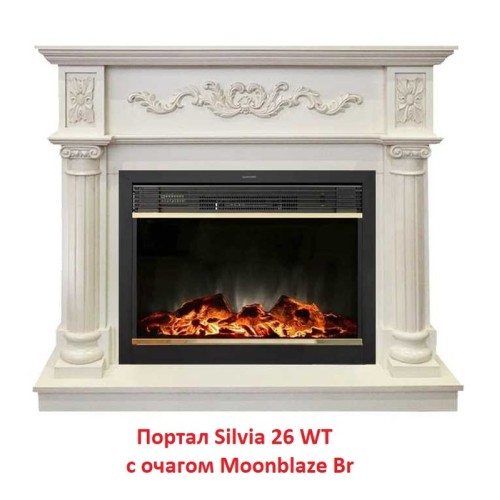 Электрокамин RealFlame MoonBlaze S LUX Brass 