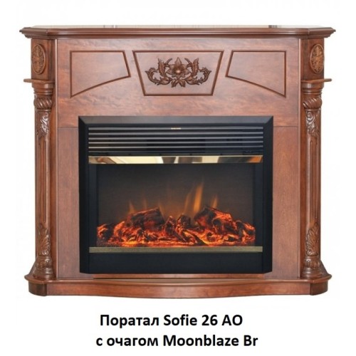 Электрокамин RealFlame MoonBlaze S LUX Brass 