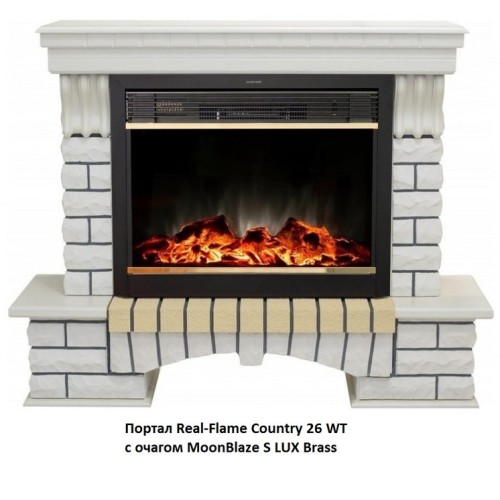 Электрокамин RealFlame MoonBlaze S LUX Brass 