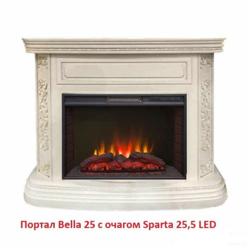 Электрокамин RealFlame Sparta 25,5 LED 