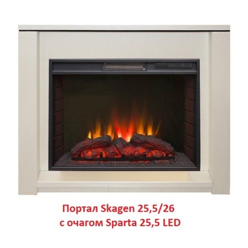 Электрокамин RealFlame Sparta 25,5 LED 