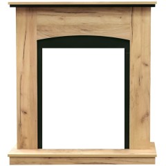 Каминокомплект Royal Flame Barcelona дуб золотой с очагом Fobos FX Black/Brass