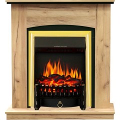 Каминокомплект Royal Flame Barcelona дуб золотой с очагом Fobos FX Black/Brass