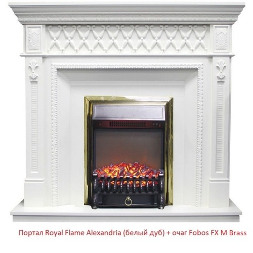 Электрокамин Royal Flame Fobos FX M Brass/Black 