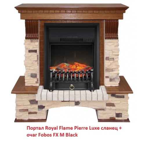 Электрокамин Royal Flame Fobos FX M Brass/Black 
