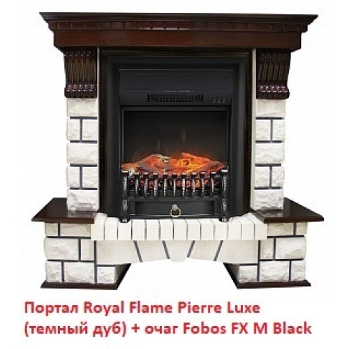 Электрокамин Royal Flame Fobos FX M Brass/Black 