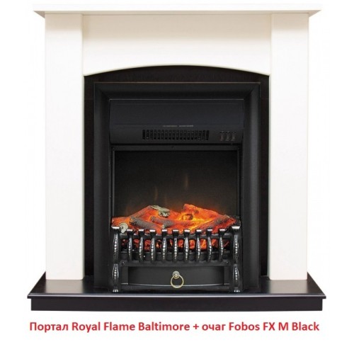 Электрокамин Royal Flame Fobos FX M Brass/Black 