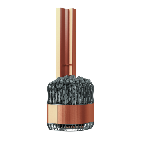 Электрокамин SAUNUM PROFESSIONAL угловая 12kW (медь) 