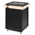 Электрокамин SENTIOTEC Concept R Black, 12.0 кВт